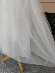 Elegant White Lace &amp; Tulle Dress