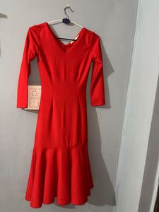 Shimmer Red Party Dress