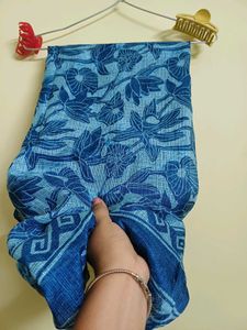 Blue Printed Kurta Set