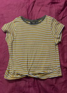 basic striped hipster top