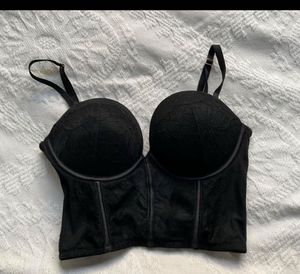 Black Lace Corset Bralette
