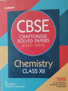 Cbse Solved Papers Book Arihant Class 12 Chemistry