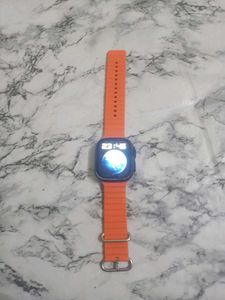 Smart Watch with Orange Band