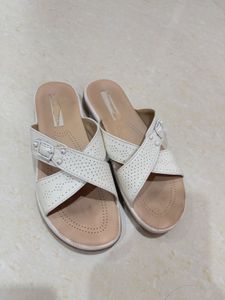 White Casual Flats - Size 38