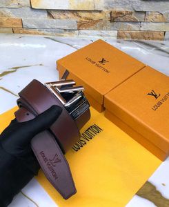 LV &amp; ARMANI PREMIUM QUALITY MENS BELT WD BOX