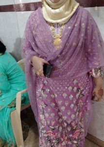 Elegant Pakistani Embroidered Suit.