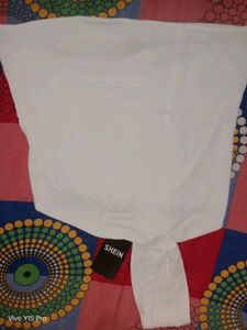 Elegant White One-Shoulder Top