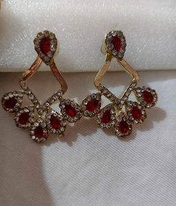 Red Stone Earrings