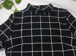 SHEIN Grid Print Bodycon Dress