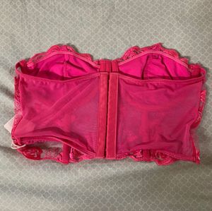 Urbanic Floral Lace Corset Tube Top