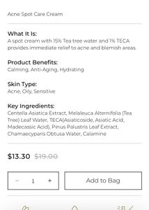 SKIN1004 Tea‑Trica Spot Cream 20ml