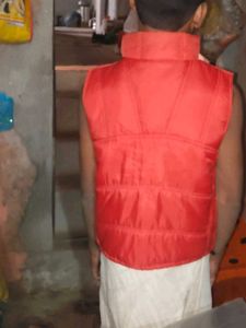 Red Sleeveless Jacket