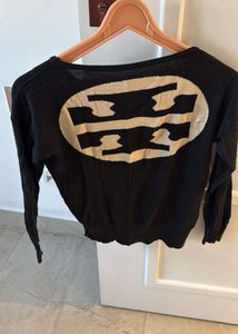 Stylish Black Long Sleeve Sweater