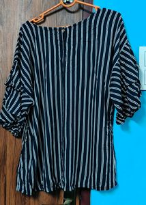 Layered sleeve party wear top