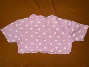 ☁️ Adorable Pink K by Jennyfer Lavender Cloud Crop