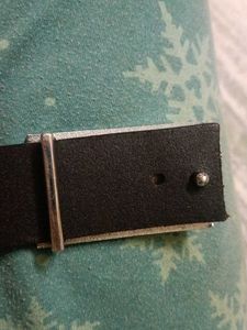 New Armani Black Belt With Jaquar