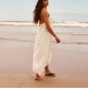 Zara Limited Edition Cotton Bohemian Maxi Dress