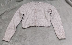 Cropped Long Sleeves Cardigan