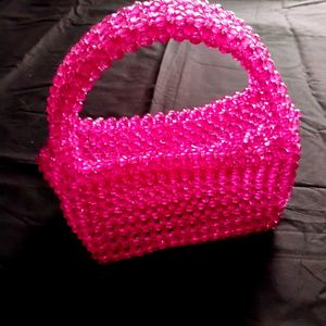 Purple Beaded Purse