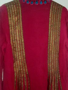 Elegant maroon Kurta♥️