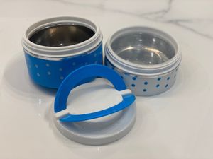 Blue &amp; White Stackable Lunch Box