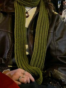 Green Knitted Scarf
