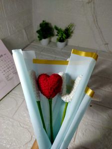 Crochet I ❤️ u Bouquet