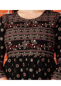 Black Polka Dot Kurthi
