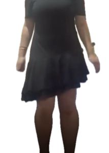 Black Short Sleeve Casual Dress