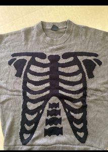 Skeleton Print Sweater