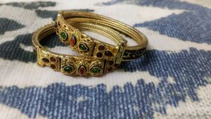 Gold-Plated Bangles (Set of 2)