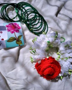 Handmade Crochet Gajra 🌸🧶