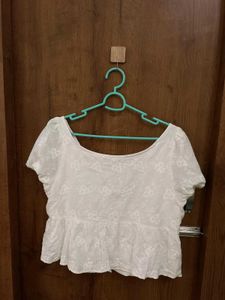White Floral Top
