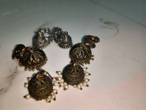 Jhumka Earrings(Pack Of Three)