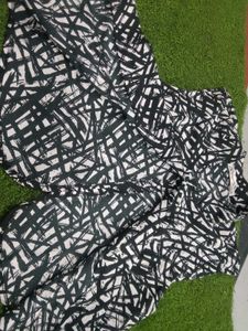 Abstract Print Open Jacket