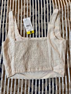 Unused with Tags (S) Graphic Crop Top