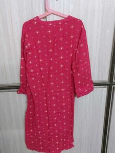 Pink Printed Kurti