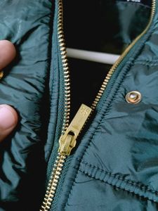 teal green Puffer winter Jacket
