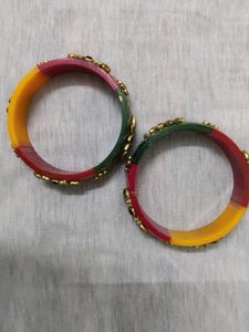 Colorful Beaded Bangle Set