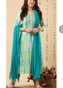 Green Kurta Set