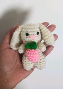 Crochet Strawberry Bunny 🐰