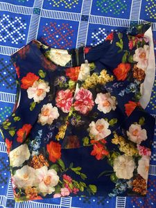 Flower Printed Crop Top