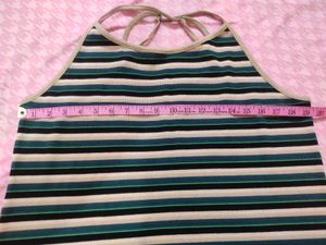 NEXT Striped Halter Midi Beachwear Dress