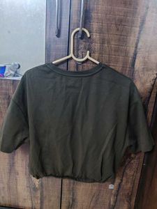 Altheory Olive Green Crop Top