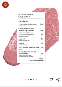 Brillare Rose Powder Face Wash