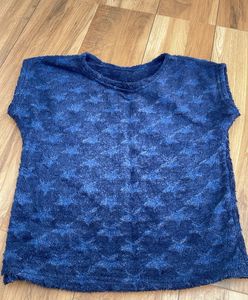 Blue Velvet Crop Top