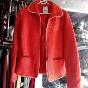 Coral Wool Blend Jacket