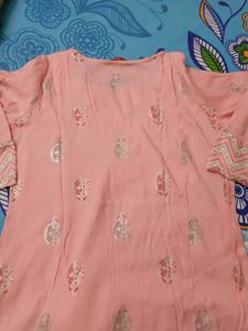Peach Kurta Set