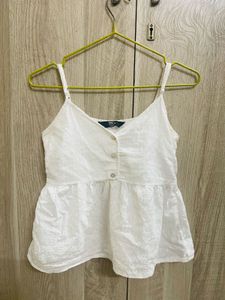White Spaghetti Strap Top
