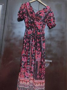 Multi Floral Printed Dress For 36 Bust